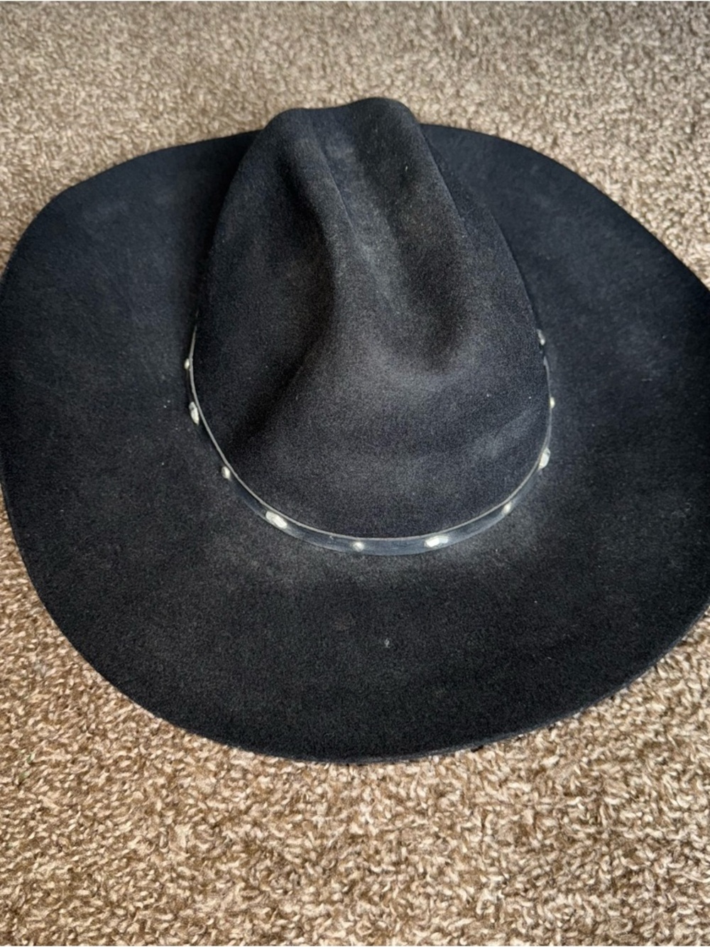 Black Stallion by Stetson Cowboy Hat Sz XX - Picture 5 of 16